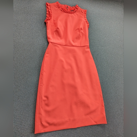 J. Crew Collection Ruffle Sheath Dress - Picture 3 of 7